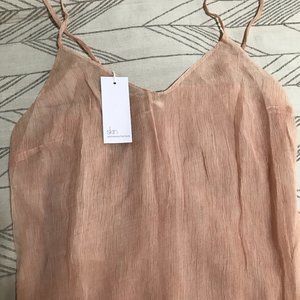 Pink Silk Slip